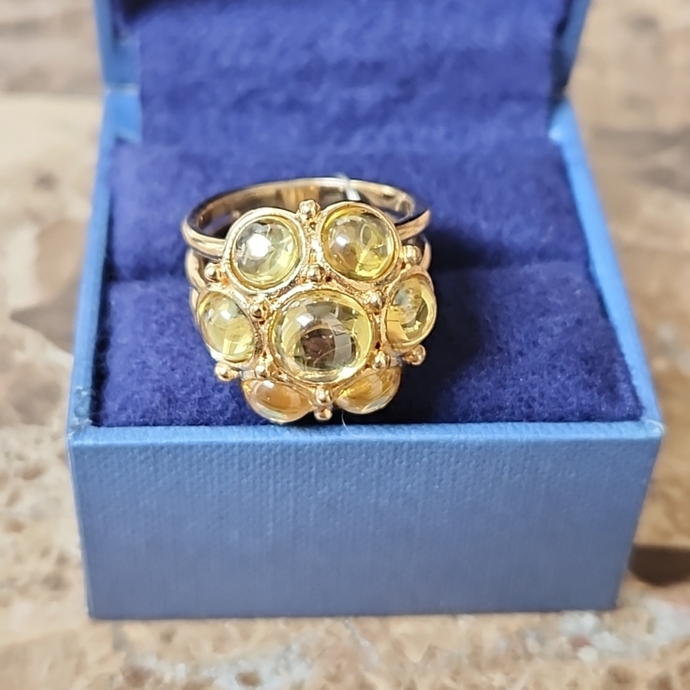 NEW 14k gold plated Temple St. Clair for Target Ring Limited Edition 2010 size 8